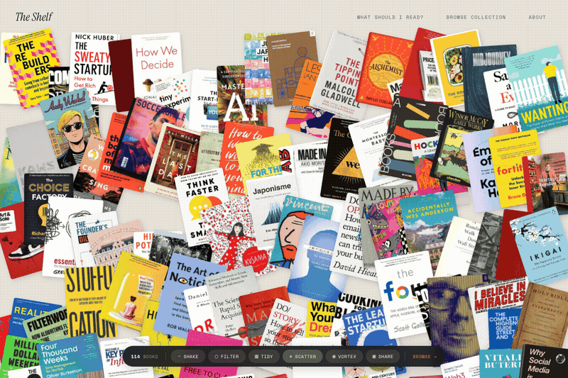 200+ books spiralling into a vortex then bursting outward