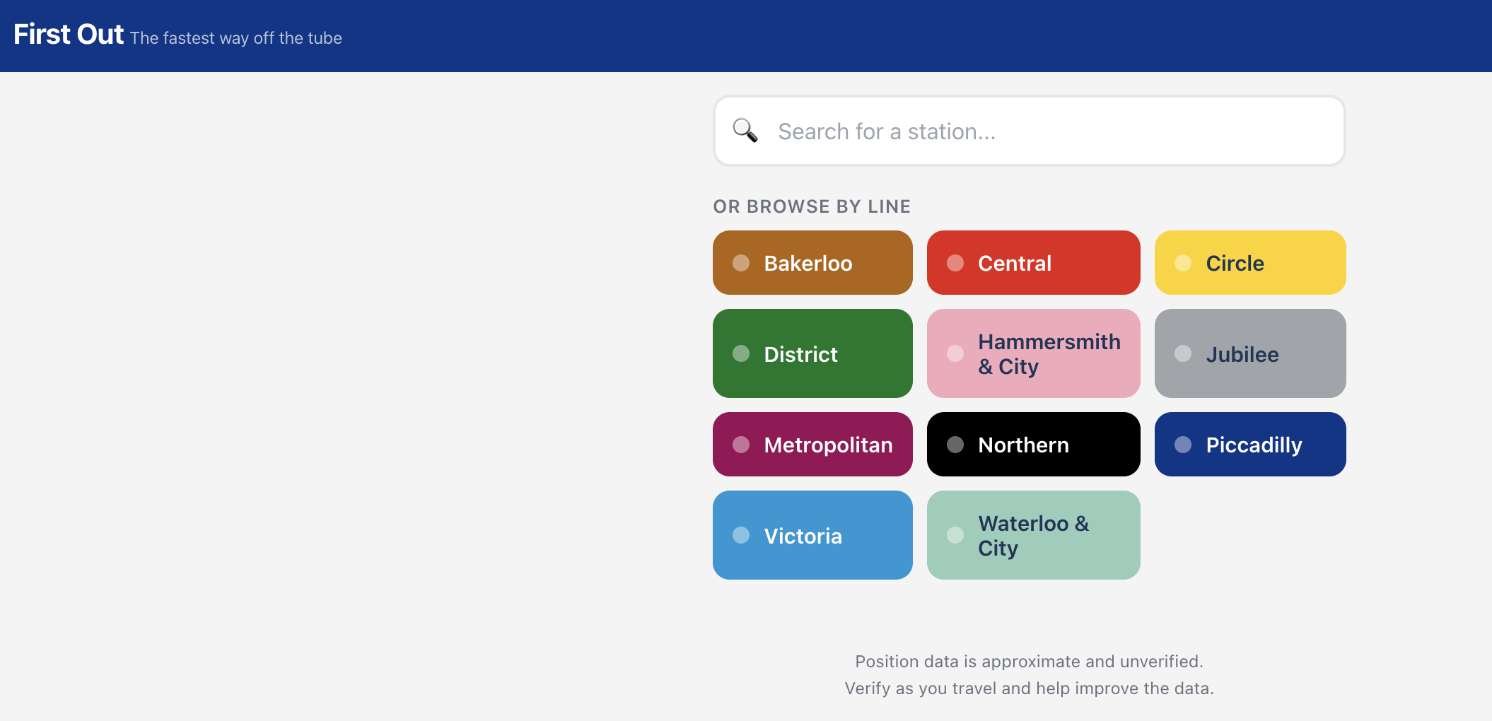 First Out website screenshot