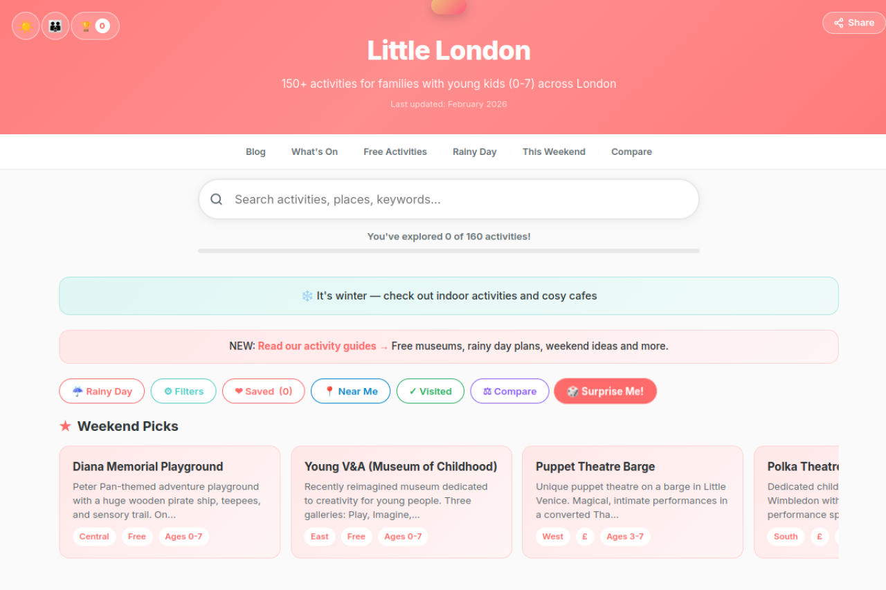 Little London website screenshot