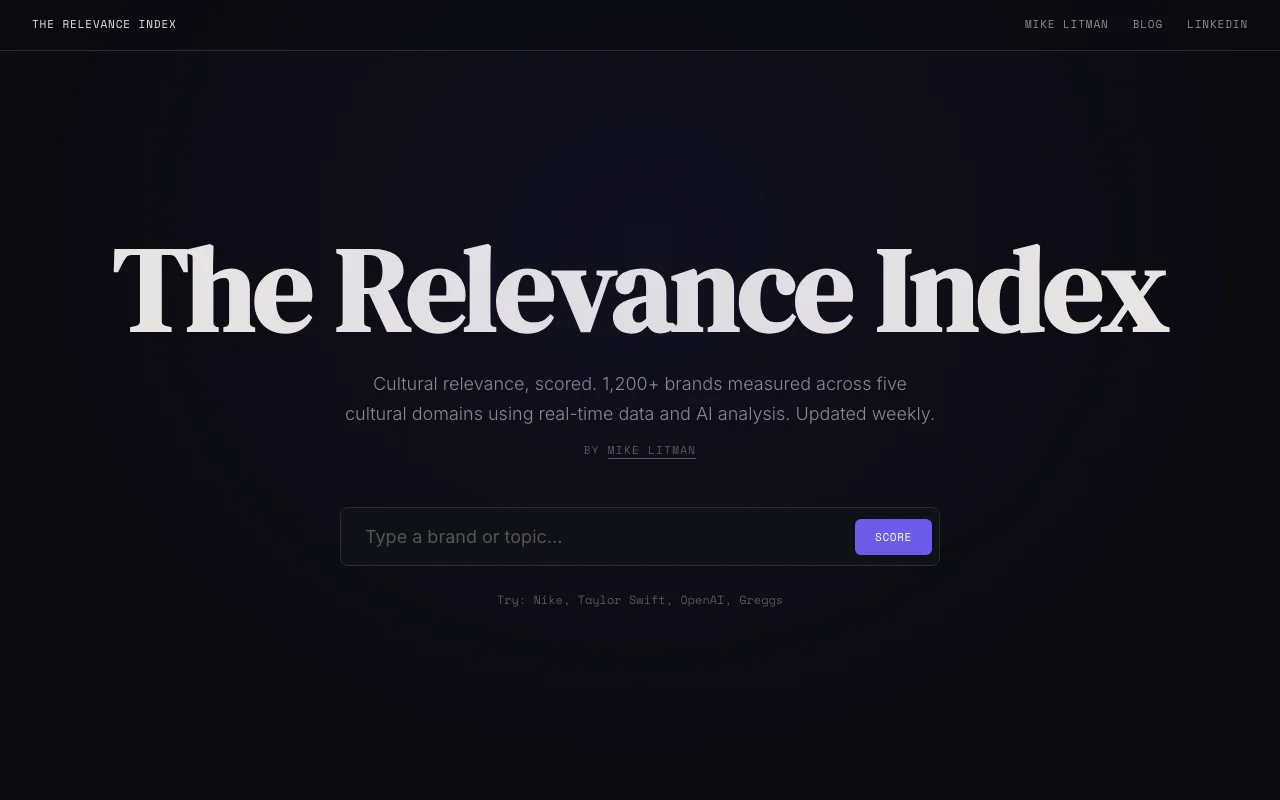 The Relevance Index
