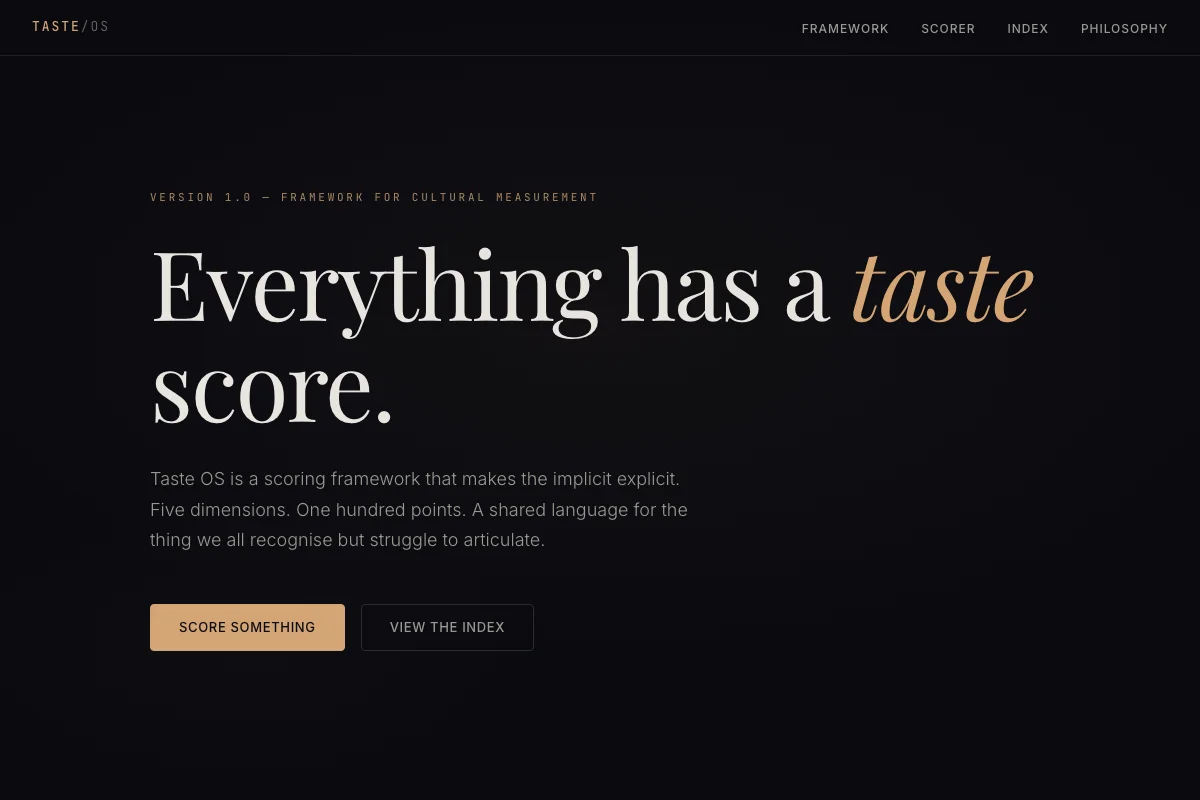 Taste OS