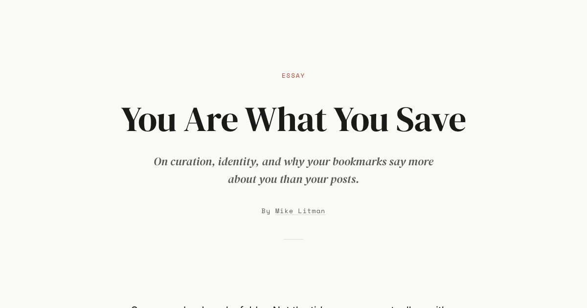 You Are What You Save website screenshot