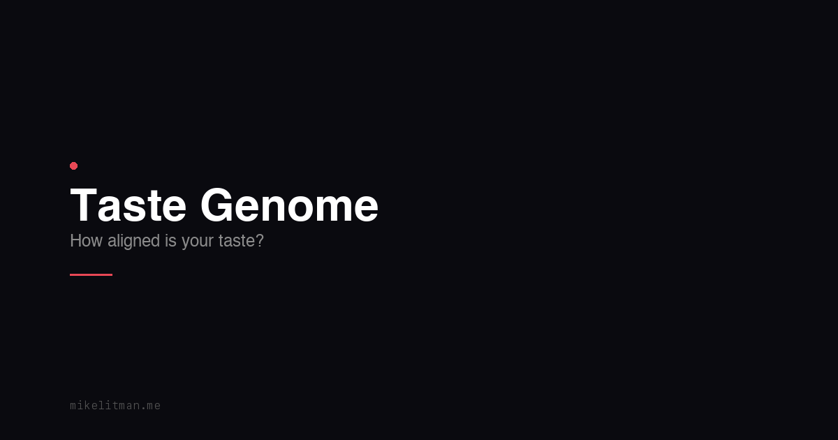Taste Genome
